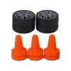 LEAN TOYS carro desportivo telecomandado R/C 1:24 amarelo com rodas intercambiáveis