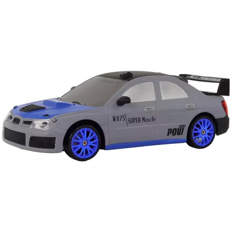 LEAN TOYS carro desportivo telecomandado R/C 1:24 cinzento com rodas intercambiáveis