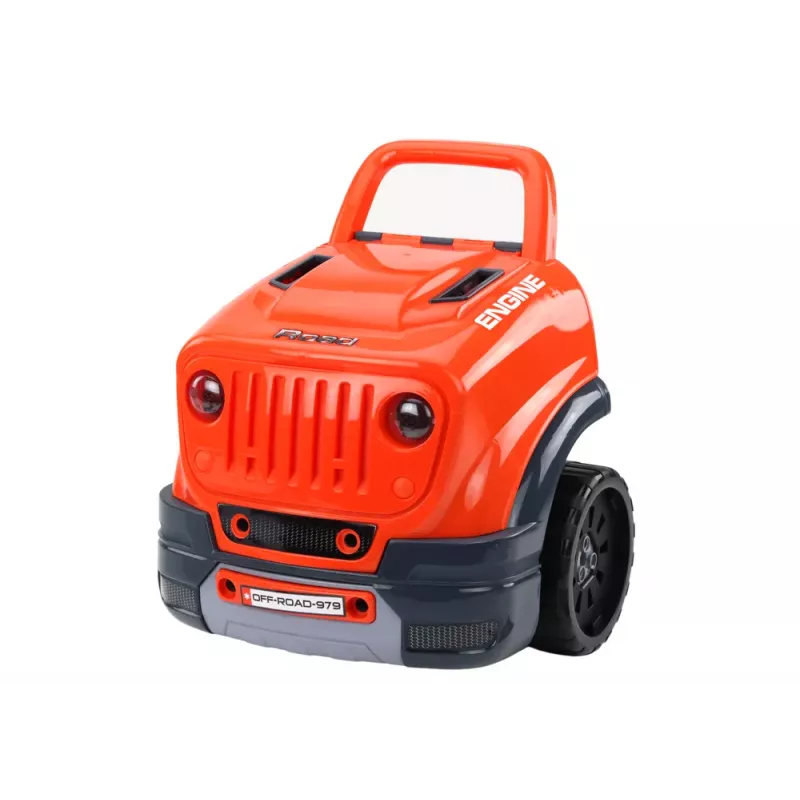 LEAN TOYS motor de carro de oficina para desmontar kit DIY laranja