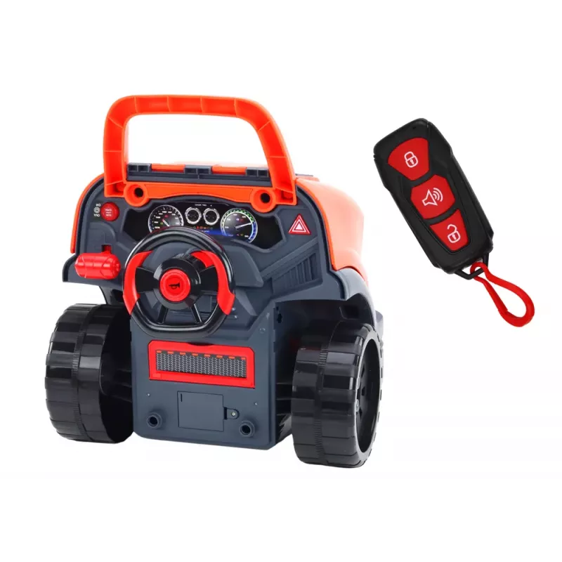 LEAN TOYS motor de carro de oficina para desmontar kit DIY laranja