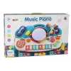 LEAN TOYS órgão piano brinquedo musical educativo com sons de tambor e efeitos de luz
