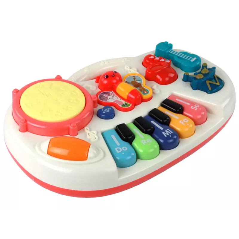 LEAN TOYS piano educativo teclas instrumentos borboletas painel musical educativo