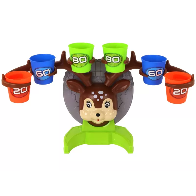 LEAN TOYS jogo de arcada lançamento de bola ao alvo veado