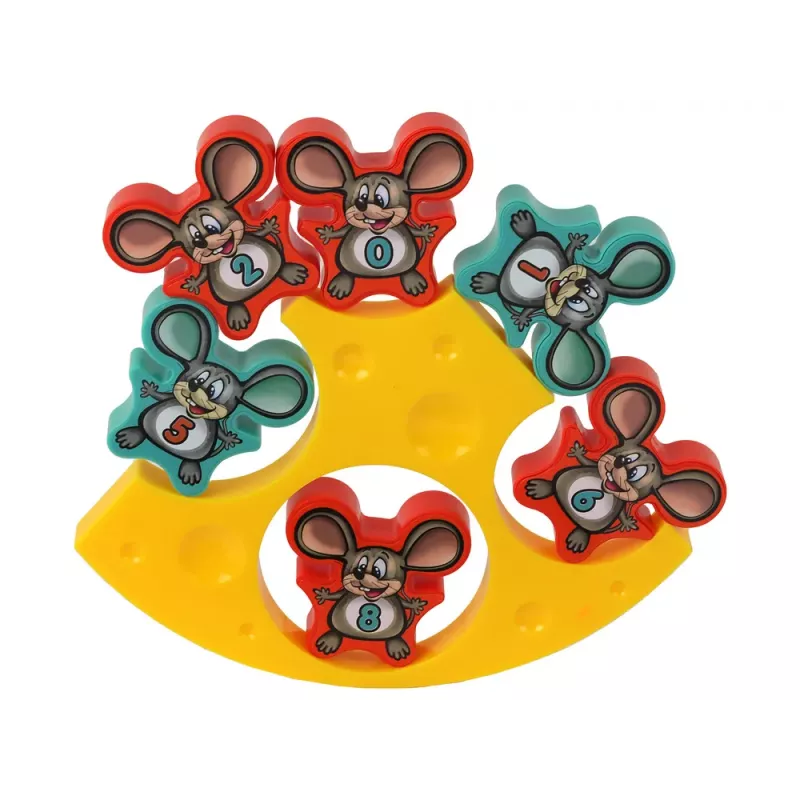 LEAN TOYS jogo de arcada ratos torre de queijo de equilíbrio 12 peças - lição de matemática