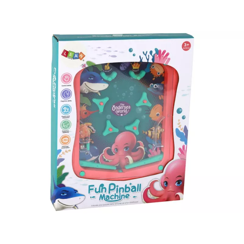 LEAN TOYS mini flipper jogo de arcada rosa jogo de bola