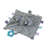 LEAN TOYS Elefante Peluche Brinquedo de Peluche Cobertor Tubos Morder Rassel