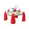 LEAN TOYS Mesa de Aprendizagem Interativa Painel Infantil Piano Space Vermelho