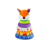 LEAN TOYS Pirâmide de Peluche Raposa Mascote de Aprendizagem Colorida 27 cm