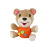 LEAN TOYS Urso de Peluche Urso Interativo Laranja a Brincar 23 cm