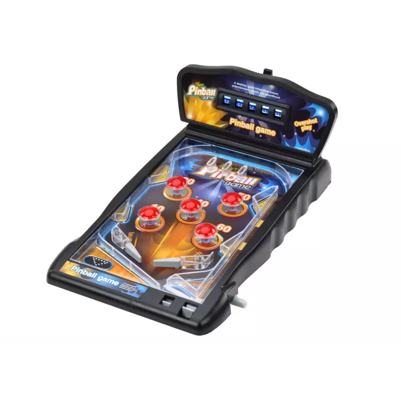 LEAN TOYS Jogo de Arcada Pinball com Luzes, Sons e Painel de Visualização