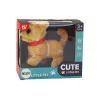 LEAN TOYS Cão de Peluche Interativo Bege