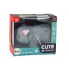 LEAN TOYS Brinquedo de Peluche Animal Interativo Gatinho Anda e Mia Cinzento