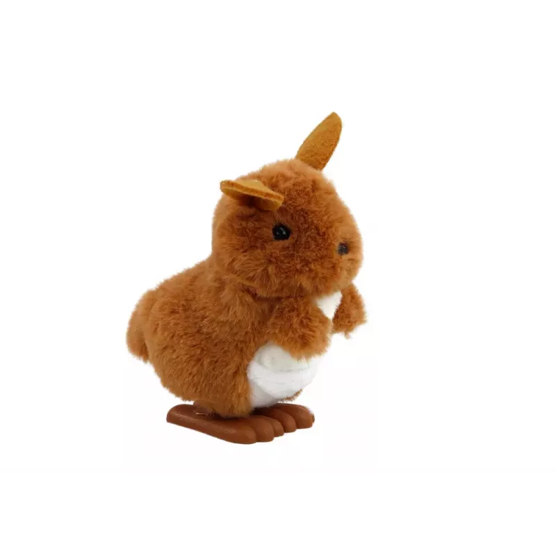 LEAN TOYS Canguru Saltitante de Corda em Peluche Decoração Castanho