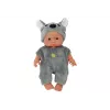 LEAN TOYS Boneca Bebé Pequena, Roupa Cinzenta, Chapéu Koala