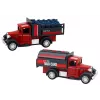 LEAN TOYS Carrinha de Entrega em Alumínio com Portas para Abrir, Luz e Som, 1:24 Die-Cast Metal
