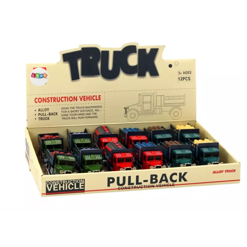 LEAN TOYS Carrinha de Entrega em Alumínio com Portas para Abrir, Luz e Som, 1:24 Die-Cast Metal