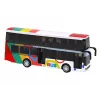 LEAN TOYS Autocarro de Dois Pisos com Fricção em Metal, Luzes Coloridas e Sons