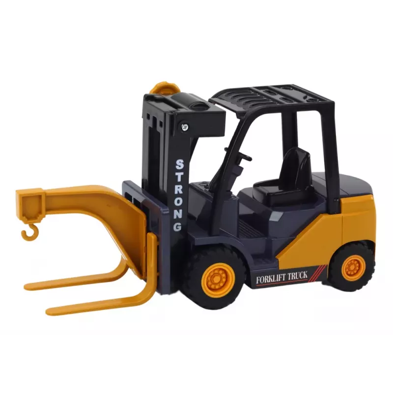 LEAN TOYS Empilhadora com Gancho, Fricção Ajustável, Amarelo