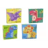 LEAN TOYS Puzzle Educativo 6em1 Cubo 6 Imagens Dinossauros 9 Elementos