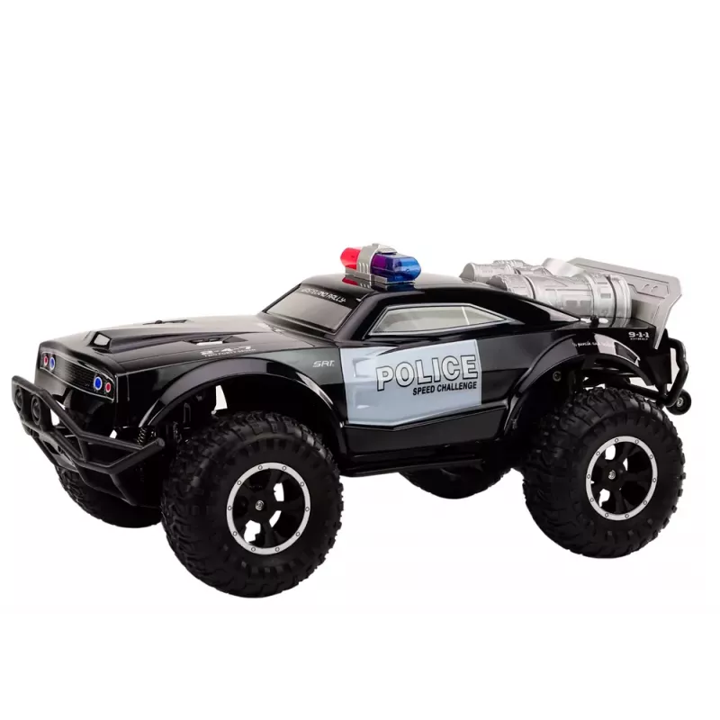 LEAN TOYS Carro de Polícia Radiocomandado Todo-o-Terreno RC 1:8