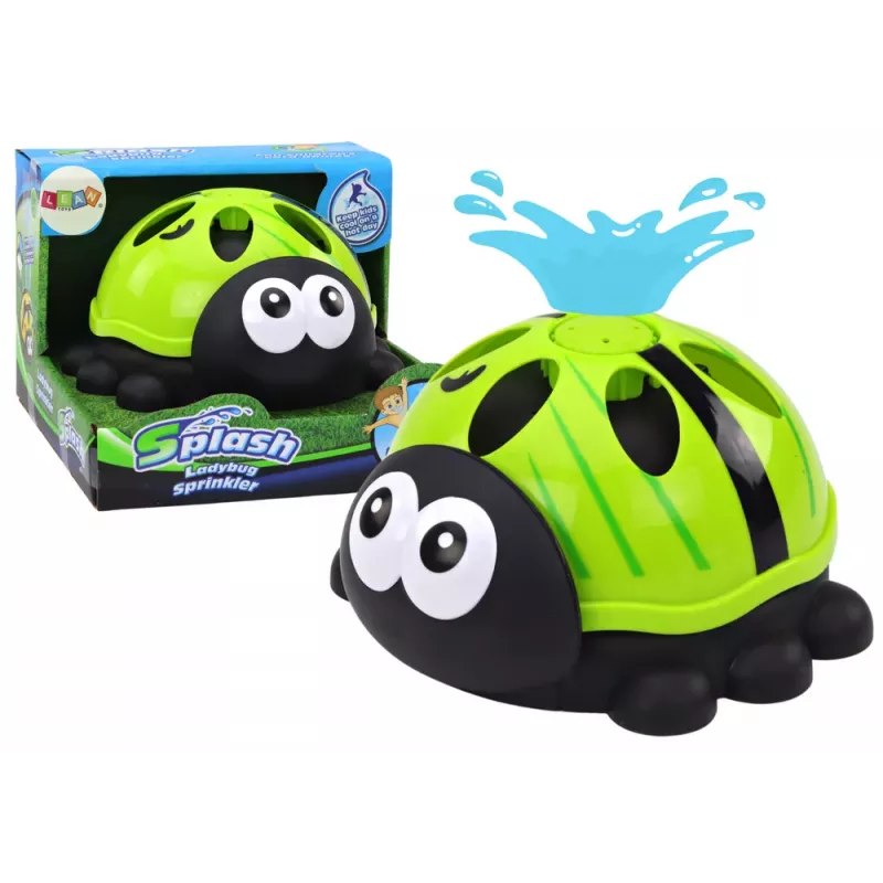 LEAN TOYS Castelo Aspersor Joaninha Verde Fonte de Água