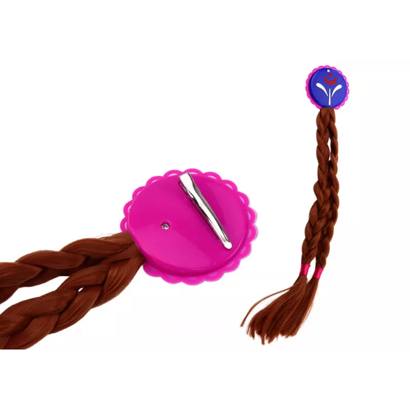 LEAN TOYS Conjunto de Acessórios Pequena Princesa Varinha Luva Coroa Tranças