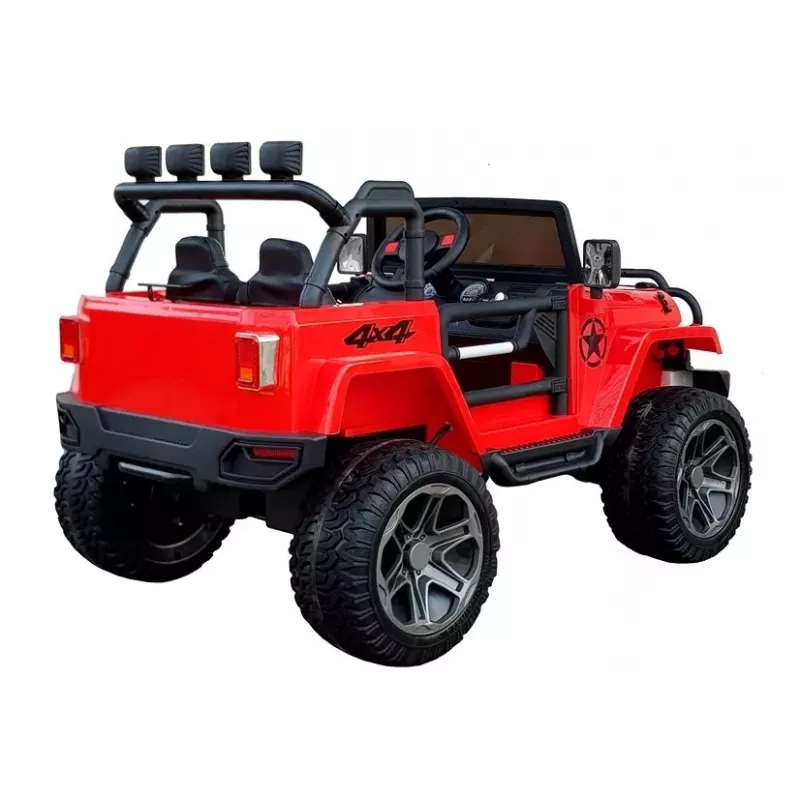 LEAN CARS Carro Elétrico para Crianças WXE-1688 4x4 Vermelho