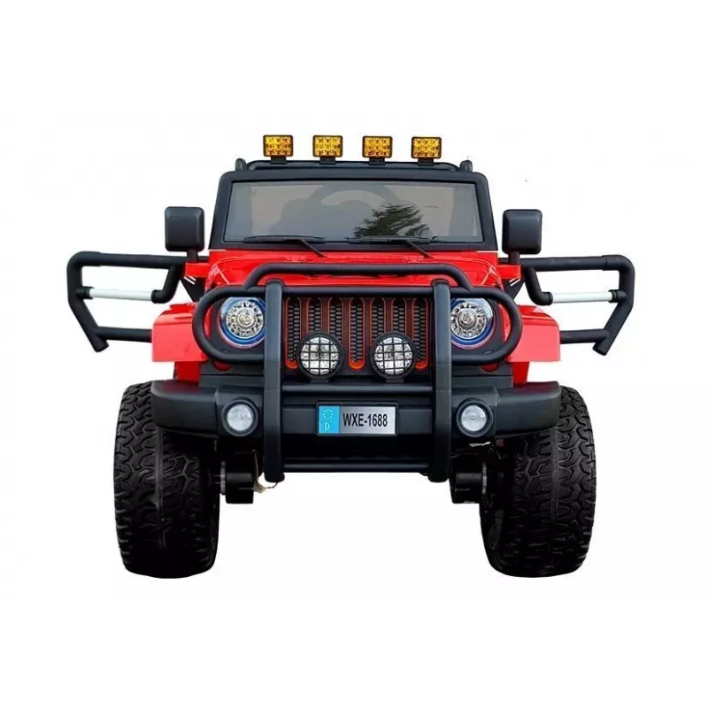 LEAN CARS Carro Elétrico para Crianças WXE-1688 4x4 Vermelho