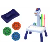 LEAN TOYS Mini Projetor Tetris Mesa 2in1 Blue Unicorn