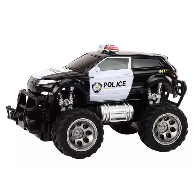 LEAN TOYS Carro de Polícia RC Off-Road 1:24 com Controlo Remoto