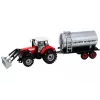 LEAN TOYS Trator Agrícola Escavadora com Cisterna Acionamento Vermelho