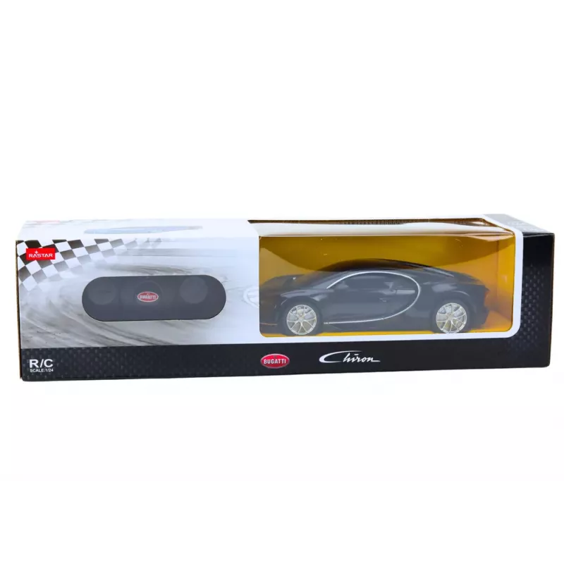 RASTAR Bugatti Veyron Chiron Carro Telecomandado RC Preto 1:24