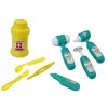 LEAN TOYS Conjunto de Médico Turquesa numa Bolsa com Cordão