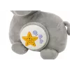 LEAN TOYS Elefante de Peluche Projetor Ajuda a Adormecer Cinzento Peluche Estrelas Melodias