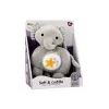 LEAN TOYS Elefante de Peluche Projetor Ajuda a Adormecer Cinzento Peluche Estrelas Melodias