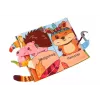 LEAN TOYS Livro Educativo Macio com Som Animais da Floresta
