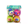 LEAN TOYS Conjunto de Bolas Macias Coloridas Educativas com Guizo 4 unid.
