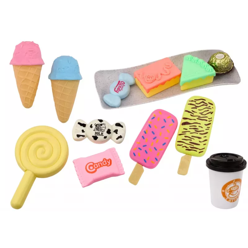 LEAN TOYS Conjunto de Pastelaria Café Doces Figuras Café Bolo 25 unid.