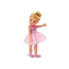 LEAN TOYS Boneca Bailarina Rosa 33cm com Vestido, Sapatilhas de Ballet, Tiara
