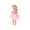 LEAN TOYS Boneca Vestido Rosa Cabelo Comprido Gancho de Cabelo Escova 38cm