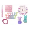 LEAN TOYS Conjunto de Cosmética em Mala de Unhas e Maquilhagem Roxa Mala 9 peças