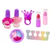 LEAN TOYS Conjunto de Beleza em Bolsa de Cosmética Peluda Unicórnio Verniz de Unhas Sombras