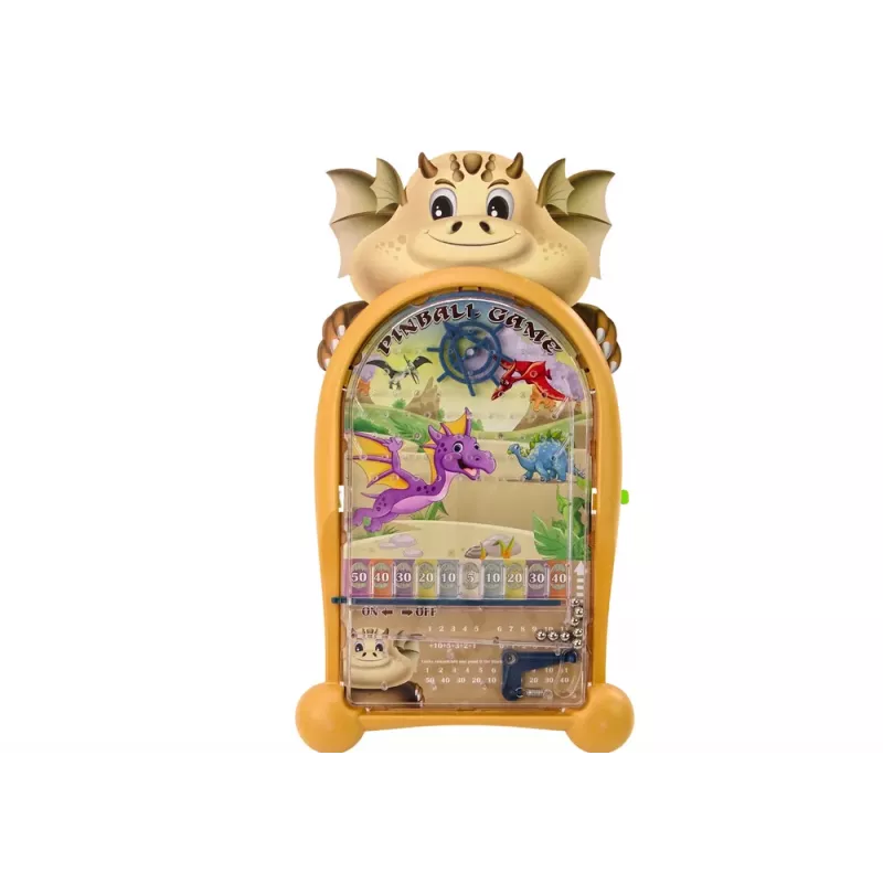 LEAN TOYS Jogo de Arcada Pinball Dinossauros Dragão Suporte Bege