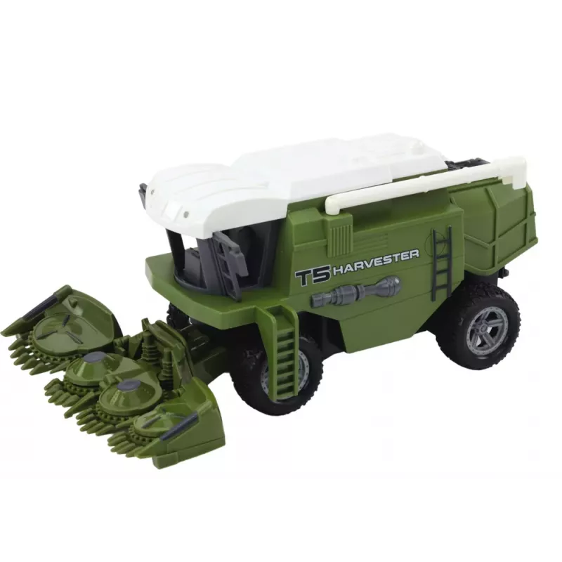 LEAN TOYS Ceifeira-debulhadora RC máquina agrícola telecomandada Verde