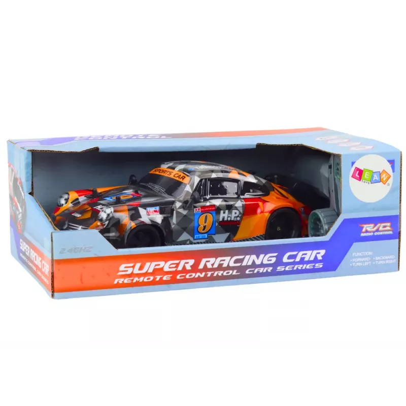 LEAN TOYS Carro telecomandado RC 1:18 Pneus de borracha Drift Laranja