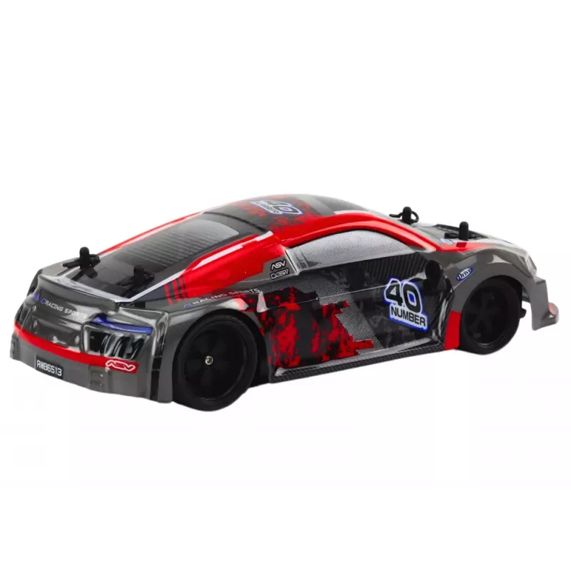 LEAN TOYS Carro telecomandado RC 1:18 Pneus de borracha Drift Vermelho