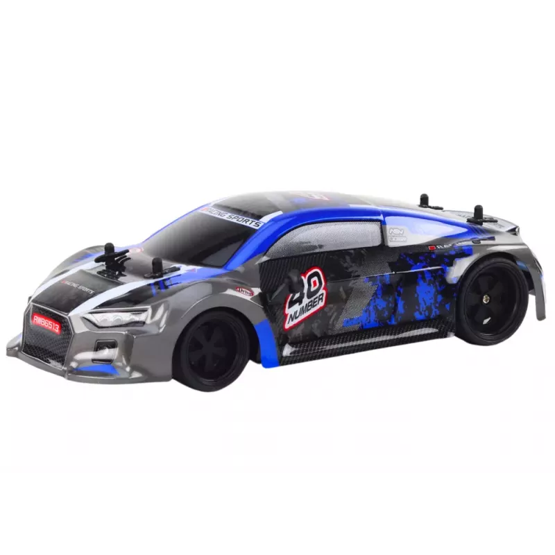 LEAN TOYS Carro telecomandado RC 1:18 Pneus de borracha Drift Azul