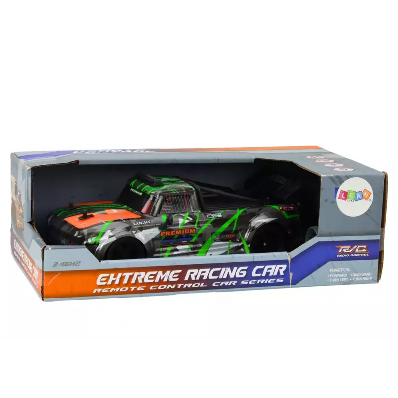 LEAN TOYS Carro telecomandado RC 1:16 Pneus de borracha Drift Cinzento-Verde