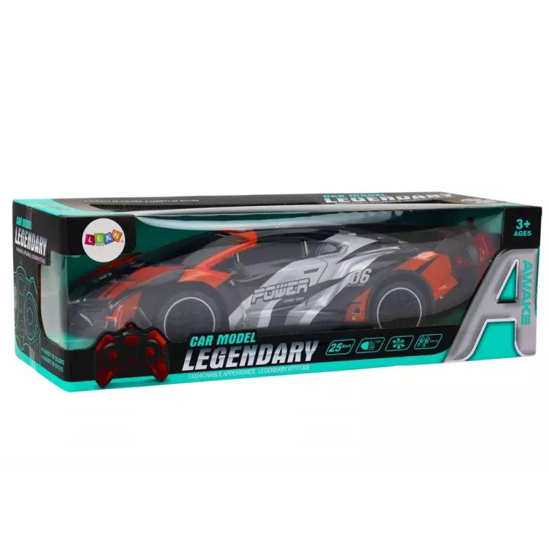 LEAN TOYS Carro desportivo telecomandado RC 1:10 Laranja Velocidade até 25 km/h