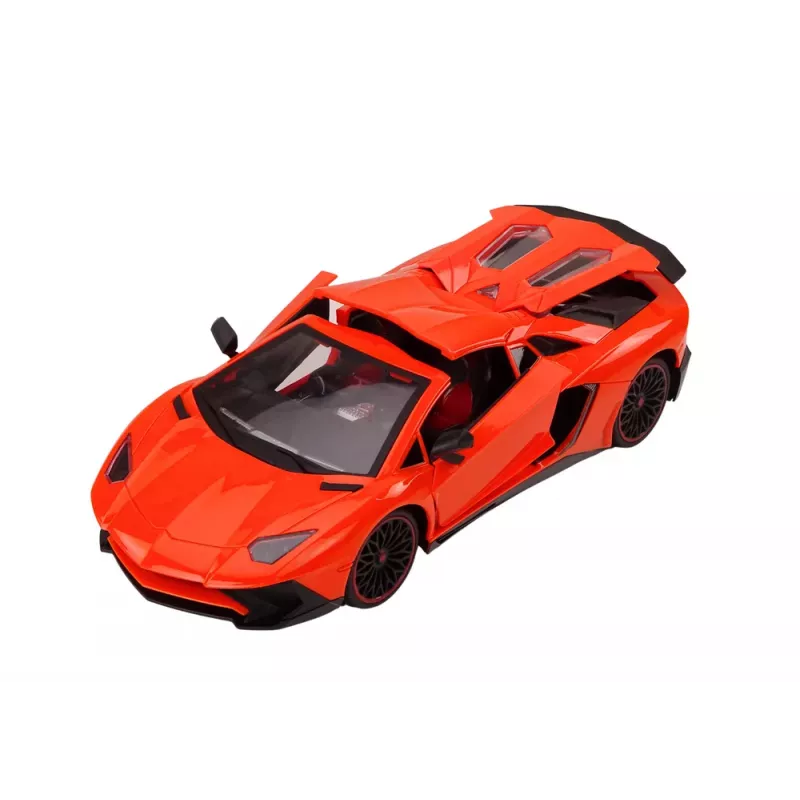 LEAN TOYS Carro desportivo RC 1:12 Portas de abrir Laranja